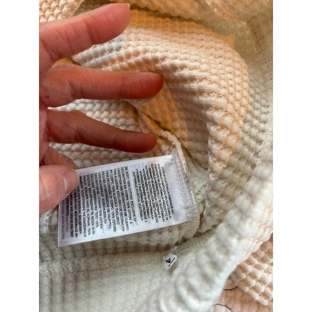The North Face Women's White Dune Waffle Knit‎ Mock Neck Sweater Size XXL